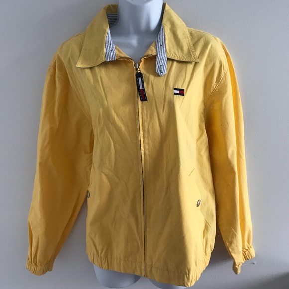 Tommy Hilfiger 100% Cotton Yellow Women’s Spring Oversized Jacket 90”s Y2K - Picture 3 of 16